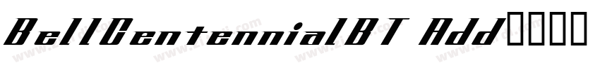 BellCentennialBT Add字体转换